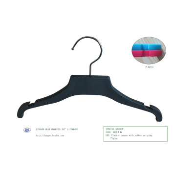 Noir nouveau Fashion Design en plastique fini doux bébé Hanger